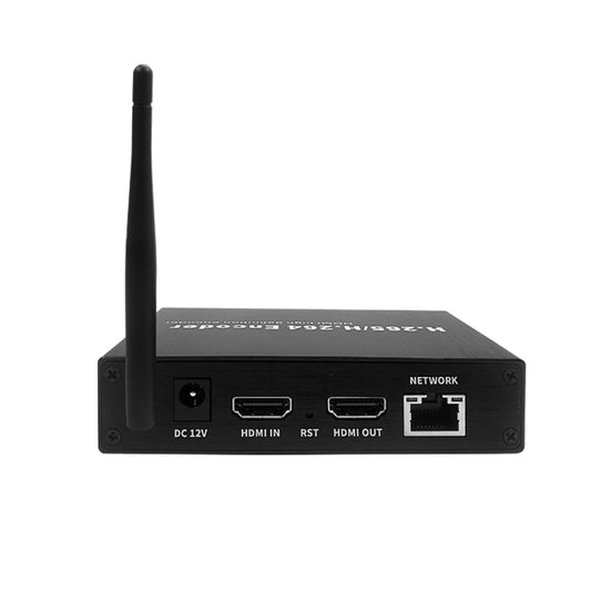 H.265 1080P 60FPS WiFi HDMI Video Encoder Streaming Encoder W/HDMI | Audio I/O, HLS RTMP RTSP SRT UDP ONVIF Hikvision for IPTV Live Stream to YouTube Facebook etc.