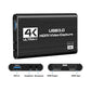 4K HDMI Video Capture Card W/USB 3.0, HDMI Loop-Out, Suitable for Switch, PS4, Xbox One, WIIU to Do Broadcasting via OBS, PotPlayer etc.