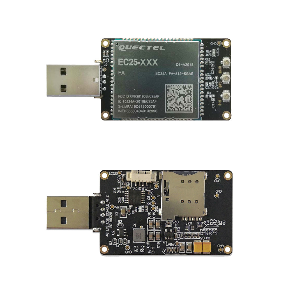 4G LTE USB Dongle W/Quectel EC25 Series IoT/M2M-optimized LTE Cat 4 LCC Module SIM Card Slot or GPS LTE FDD
