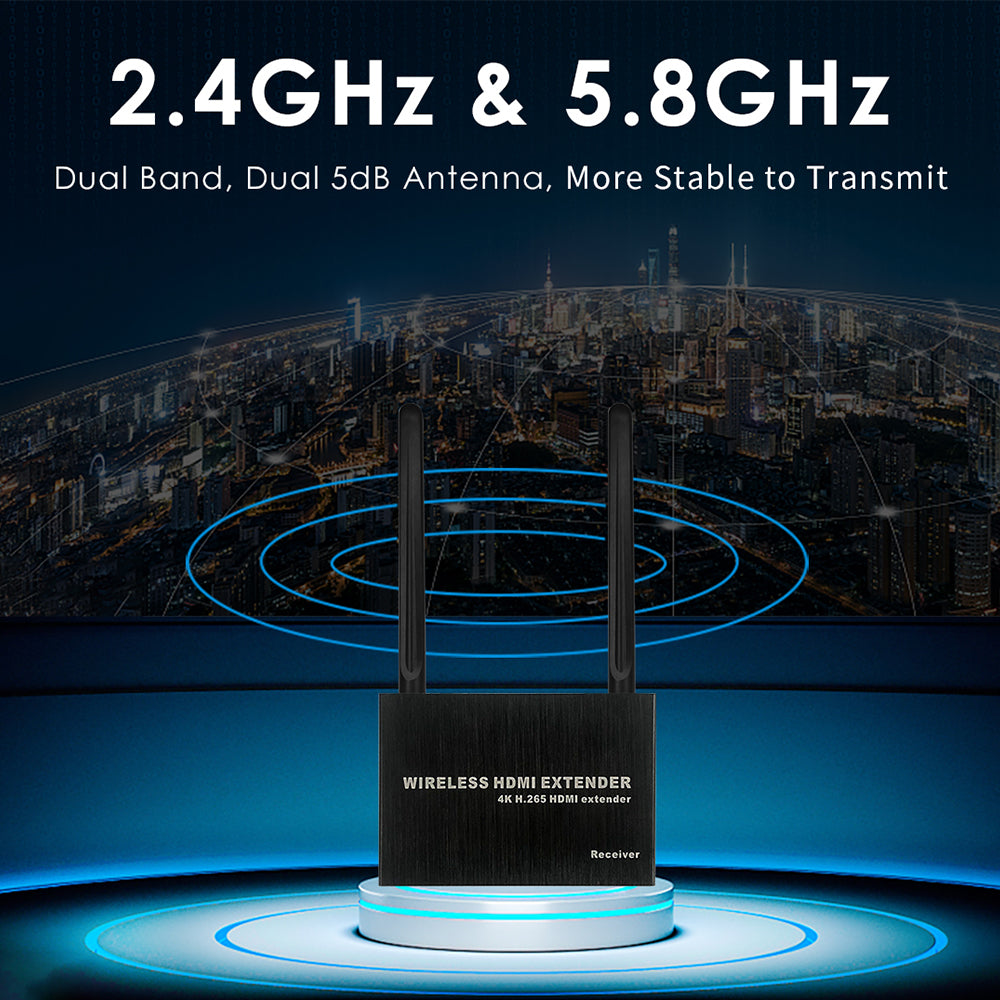 4K Basic HDMI Wireless Extender HDMI Transmitter Receiver W/Transmission Distance Up to 656ft (200M)