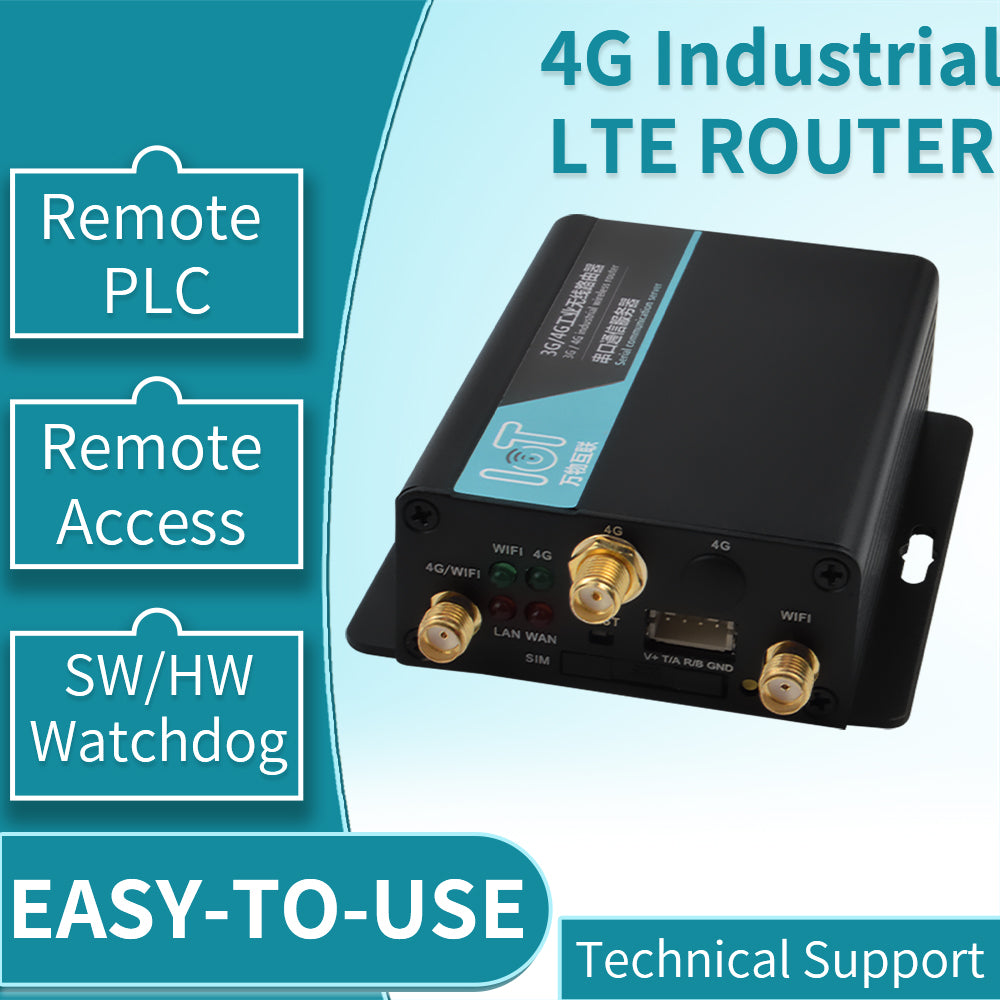 4G/3G LTE Router OpenWRT Router 2.4HZ 300M W/Quectel EC25 Series IoT/M2M-optimized LTE Cat 4 Module SIM Card Slot VPN PPTP L2TP