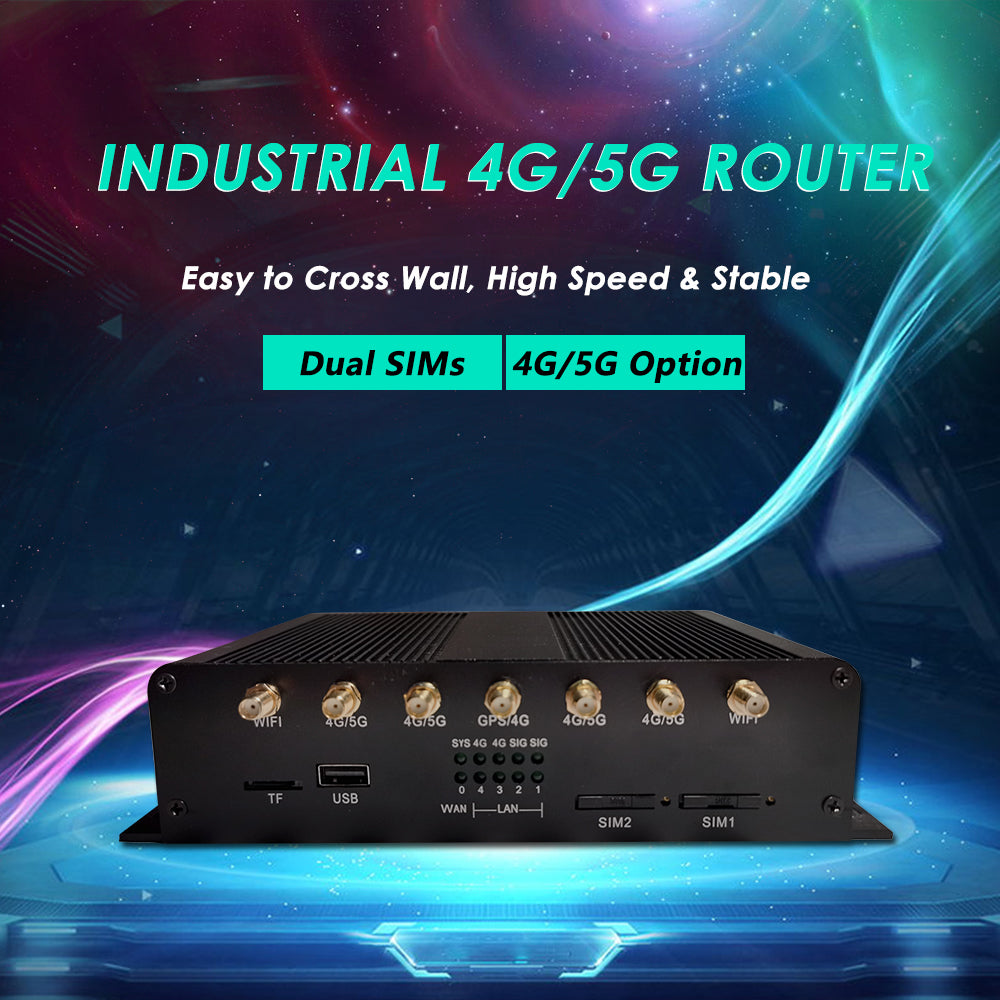 Dual SIM 4G/5G LTE Industrial Wireless Router