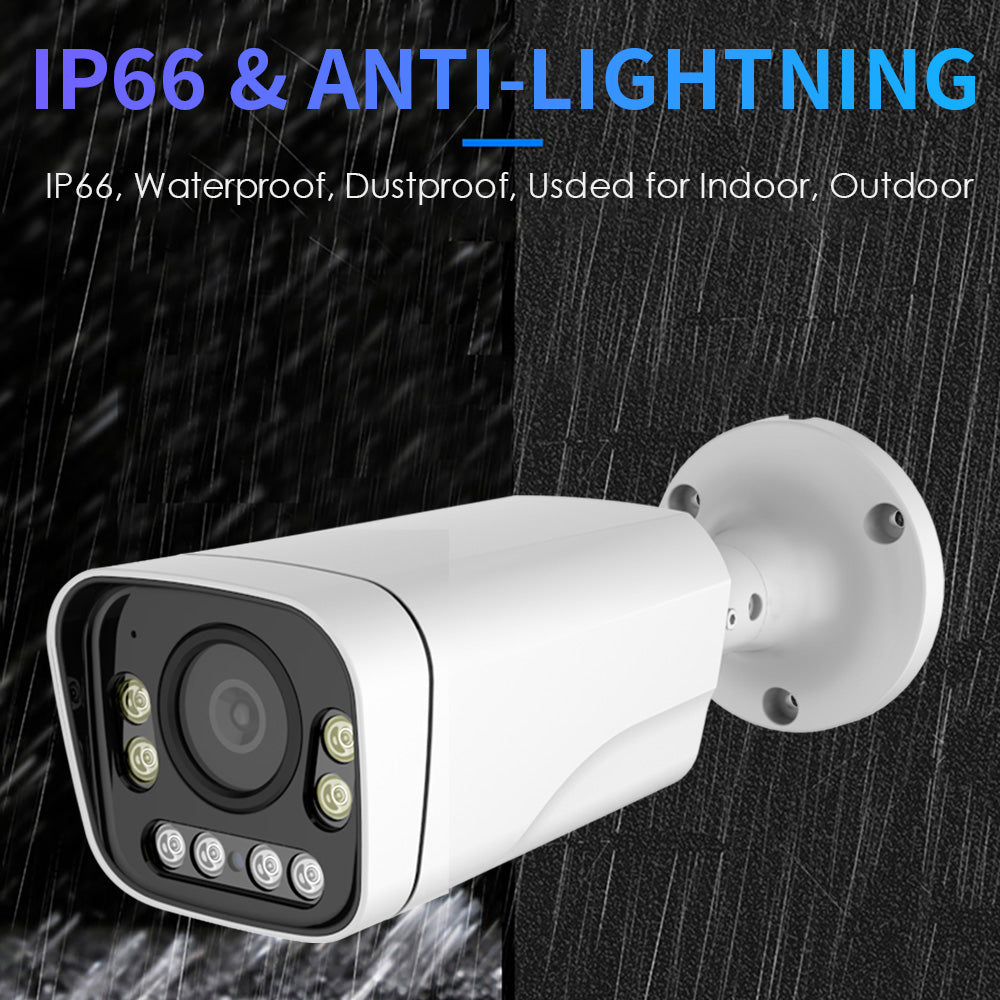 4K Dual Light 5X AF RTMP IP Camera w/PoE Optical Zoom 2.7-13.5mm Human Detection IP66 RTMP to YouTube/Facebook etc.