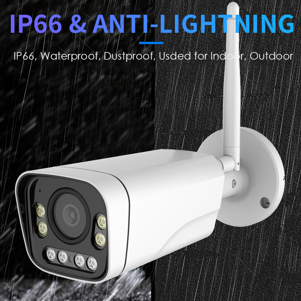 4K Dual Light 5X AF RTMP IP Camera w/WiFi Optical Zoom 2.7-13.5mm Human Detection IP66 RTMP to YouTube/Facebook etc.