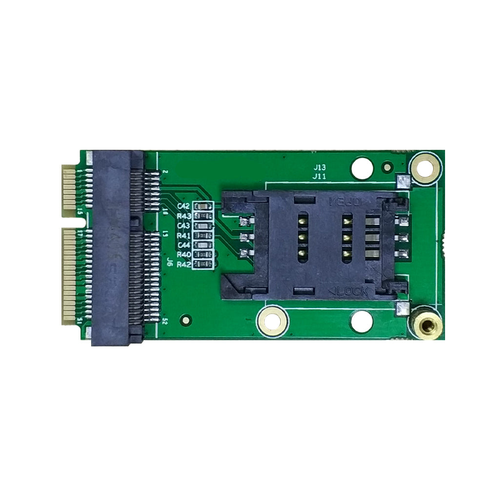 4G LTE Industrial Mini PCIe to Mini PCIe Adapter W/SIM Card Slot(Flip Type) for WWAN/LTE 3G/4G Module
