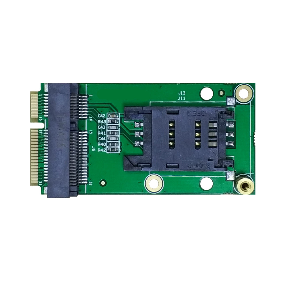 4G LTE Industrial Mini PCIe to Mini PCIe Adapter W/SIM Card Slot(Flip Type) for WWAN/LTE 3G/4G Module
