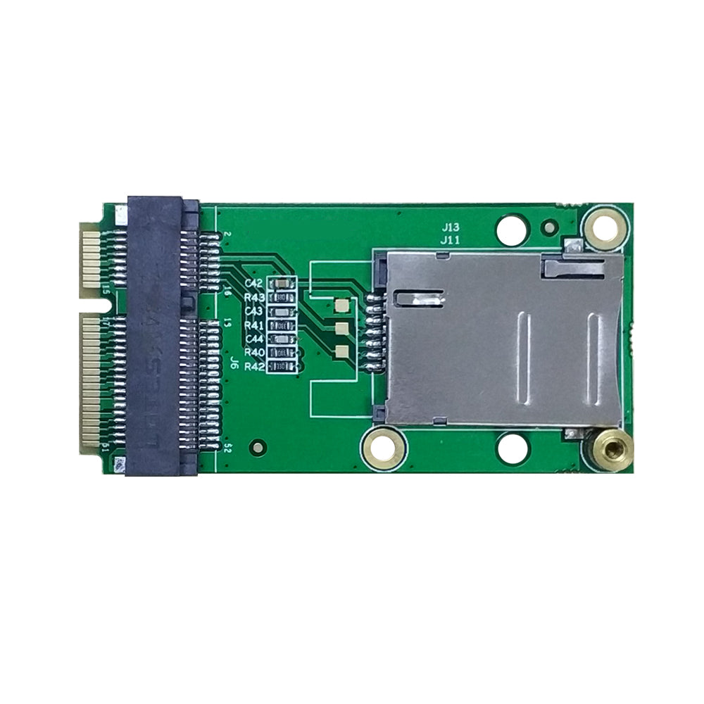 4G LTE Industrial Mini PCIe to Mini PCIe Adapter W/SIM Card Slot(Push-Push Type) for WWAN/LTE 3G/4G Module