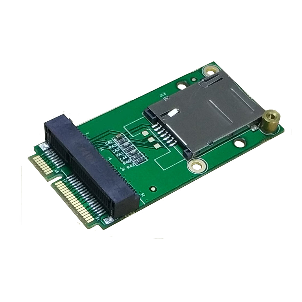 4G LTE Industrial Mini PCIe to Mini PCIe Adapter W/SIM Card Slot(Push-Push Type) for WWAN/LTE 3G/4G Module