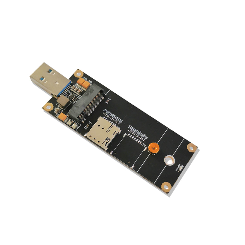 4G LTE Industrial M.2(NGFF) to USB3.0 Adapter W/NANO SIM Card Slot Compatible with 4G LTE Module Like Quectel EM05/EM06 etc.