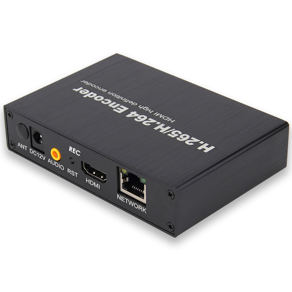 H.265 1080P HDMI Video Encoder W/Storage RTMP RTSP SRT TS UDP HLS HTTP ONVIF Hikvision Protocol for IPTV Live Streaming to YouTube Facebook etc.